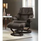 Stressless Stressless® »Reno«, mit Hocker, mit Classic Base, Größe S, M & L, Gestell Wenge, braun