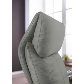 W.Schillig Relaxsessel W.SCHILLIG "rumbaa", grau (grau s37), B:73cm H:115cm T:84cm, Stoff S37 (100% Polyester): Luxus-Microfaser in Lederoptik, Sessel, Relaxsessel, wahlweise mit Doppelmotor, in Größen S, M & L, mit 5-Sternfuß