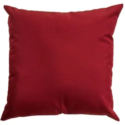 CLP Deko-Kissen 45 x 45 cm rubinrot