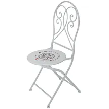Gravidus 2er Set Klappstuhl Gartenstuhl 40 x 40 x 93 cm weiß