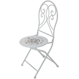 Gravidus 2er Set Klappstuhl Gartenstuhl 40 x 40 x 93 cm weiß