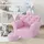 Homcom Kindersessel mit Hocker rosa