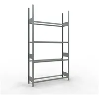 Schulte Reifenregal Stahl 275 x 150 x 40 cm silber 4 Ebenen