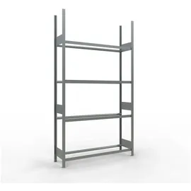 Schulte Reifenregal Stahl 275 x 150 x 40 cm silber 4 Ebenen