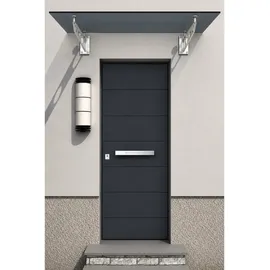 Buylando Glasvordach 120 x 90 cm grau