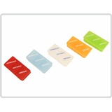 Tablettendose Pillendose, 3-geteilt, mit Klappdeckel - Tablettenbox Pillenbox (grün-transparent)