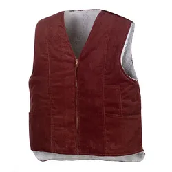 Cord-Weste mit Teddy-Futter "ODAL" braun - XXL - braun