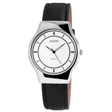 Akzent Quarzuhr SS7222500054 Akzent Herrenuhr mit Lederimitationsarmband