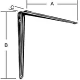 Vormann Konsole L150xT125mm Stahlblech,braun, besch.
