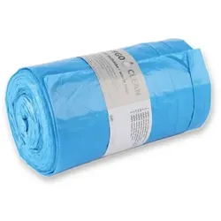 10x50 Müllsäcke 120 Liter HDPE auf Rolle Blau 70x110 cm 20 my Müllbeutel Müll Beutel