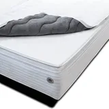 Premium Comfort Topper extra Beruhigungsset für Wasserbetten - komplette Visko-Komfortauflage zum einzippen in Wasserbettbezüge - Größe 180x200 cm