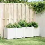 vidaXL Pflanzkübel Weiß 160x40x53 cm PP - Weiß