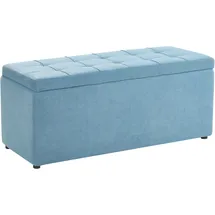 Beliani Sitzbank Orem Blau 100 x 40 cm