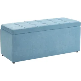Beliani Sitzbank Orem Blau 100 x 40 cm