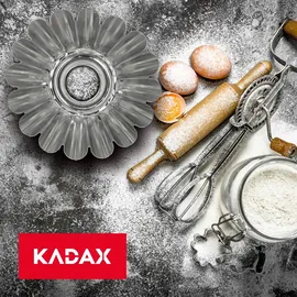 Kadax Gugelhupfform, Kuchenform aus Verzinktem Blech, Backform, 22.5 cm, Silber