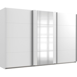 WIMEX Schwebetürenschrank »Barmbek«, mit 2 Stoffboxen und 2 zusätzlichen Einlegeböden, Spiegeltür, weiß