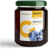 Giusto Solo Frutta - Marmellata di Mirtilli Senza Zucchero, 284g