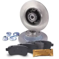 Atec Bremsscheiben + Bremsbeläge Hinterachse für Renault