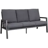 Gardissimo ONTARIO 3 Sitzer Gartenbank Gartenmöbel Sofa mit Alu-Gestell