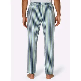 Witt Weiden Schlafhose gestreift royalblau/apfel 52/54