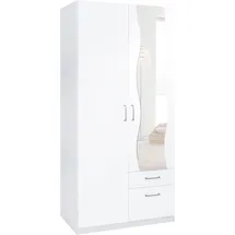 Priess Kleiderschrank 94 x 193 x 54 cm Weiß