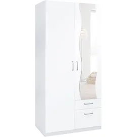 Priess Kleiderschrank 94 x 193 x 54 cm Weiß