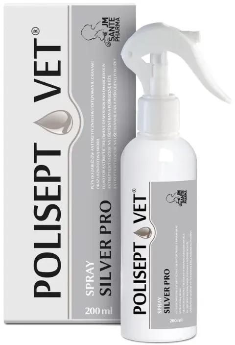 POLISEPT VET® SPRAY SILVER PRO – Wundspray für Hunde und Katzen, 200 ml