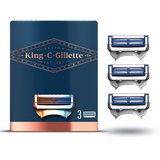 Gillette King Neck Razor blades x 3 cartridges