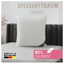 SPESSARTTRAUM 3-Kammer-Kopfkissen Exklusiv 80 x 80 cm Weiß