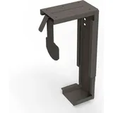 TecLines TPH001B PC Halterung Untertisch 80-220 mm, schwarz, PC Zubehör, Schwarz