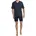 Schlafanzug kurz V-Ausschnitt Nightwear Set Dunkelblau_159621 M