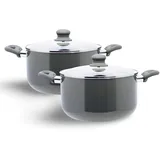 Buri Rom Topf-Set 2-tlg. Kochtopf + Deckel