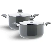 Buri Rom Topf-Set 2-tlg. Kochtopf + Deckel