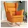 vidaXL Schaukelsessel Dunkelgelb 74 x 90 x 102 cm Gelb