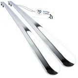 biped Metall Schuhlöffel lang 70 cm - Rostfreier Edelstahl Schuhanzieher lang, mit Haken zum praktischen Aufhängen - Sehr stabiler Premium Schuhlöffel Metall - Ergonomisch geformt z2792(2 Stück)