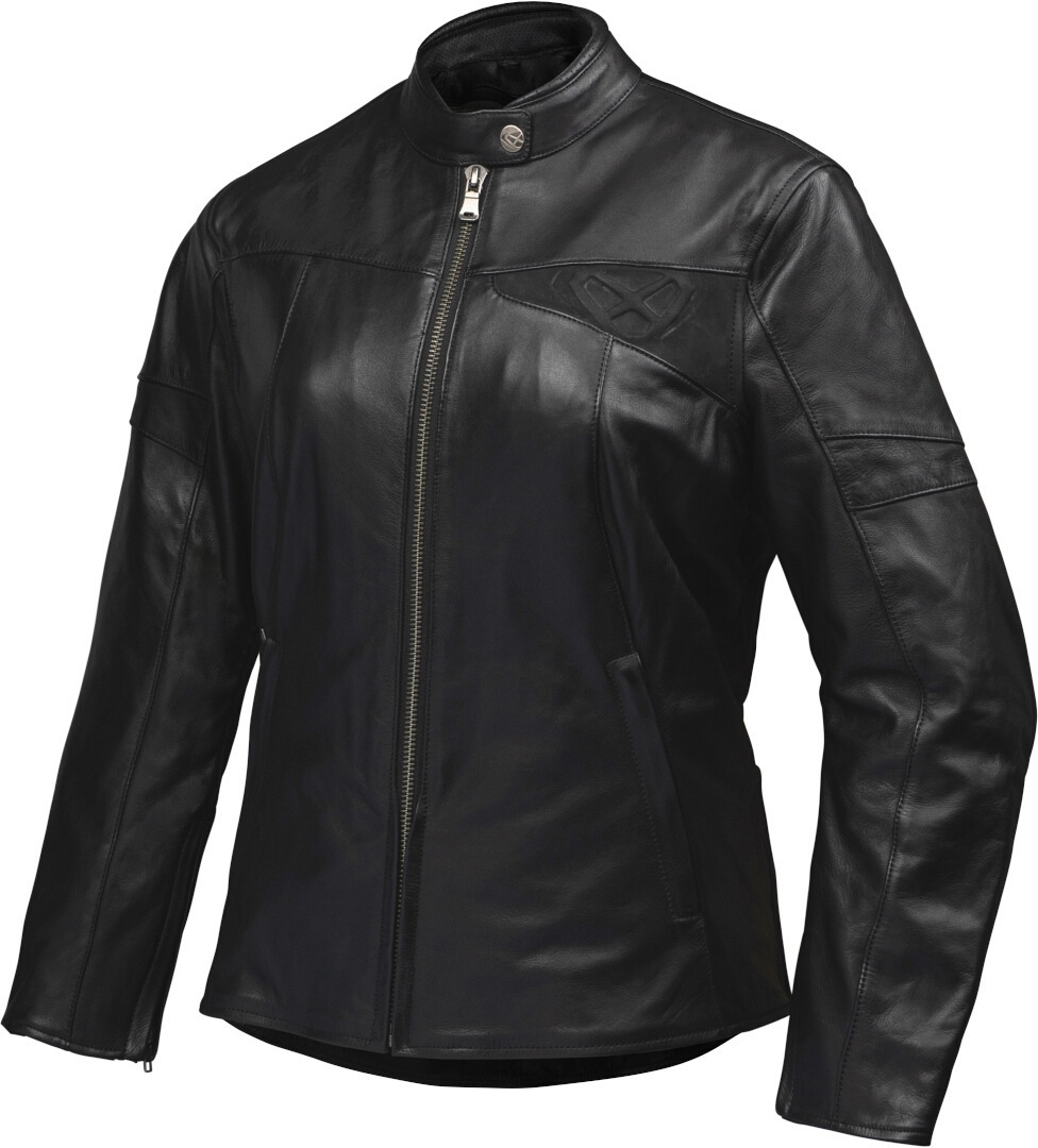 Ixon Cranky-C Dames motorfiets lederen jas, zwart, 4XL Voorvrouw