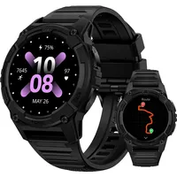 2024 KOSPET TANK S2 GPS Smartwatch Damen 350mAh Große Batterie IP69K Wasserdicht Mode-Uhren NEW - Schwarz