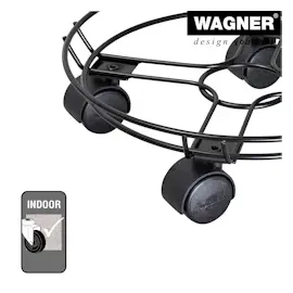 Wagner Kübelroller Draht Ø 30 cm Schwarz pulverbeschichtet