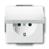 Busch-Jaeger Schuko-Steckdose 1-fach Studioweiß 2 St.