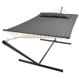 Juskys Hängematte Cata 360 x 140 cm Anthrazit
