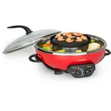 Klarstein Szechuan Hot Pot und Grillplatte rot