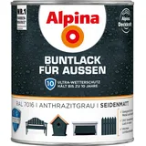 Alpina Buntlack für Aussen 750 ml anthrazitgrau seidenmatt