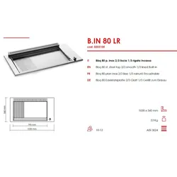 Gas Plancha oder Teppanyaki zum Einbau - Outdoor - 80 cm Grillfläche