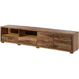 Wolf-Möbel BARK TV-Lowboard 220x40x47 cm Beige Massivholz