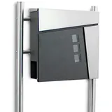 BITUXX MS-18441 Anthrazit inkl. Zeitungsfach