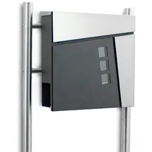 BITUXX MS-18441 Anthrazit inkl. Zeitungsfach