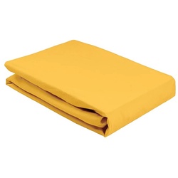 Elegante Softes Jersey Spannbetttuch - 100x200cm	sonne