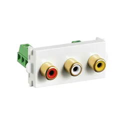 VALUE A/V-Anschluss-System, A/V-Modul (2xAudio, 1x Video)