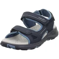 Superfit Criss Cross Sandale, Blau Hellgrau 8010, 42 EU