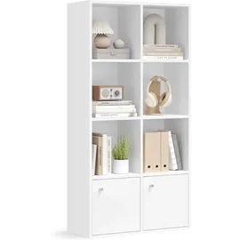 VASAGLE Bücherregal 29 x 65,8 x 130 cm Wolkenweiß